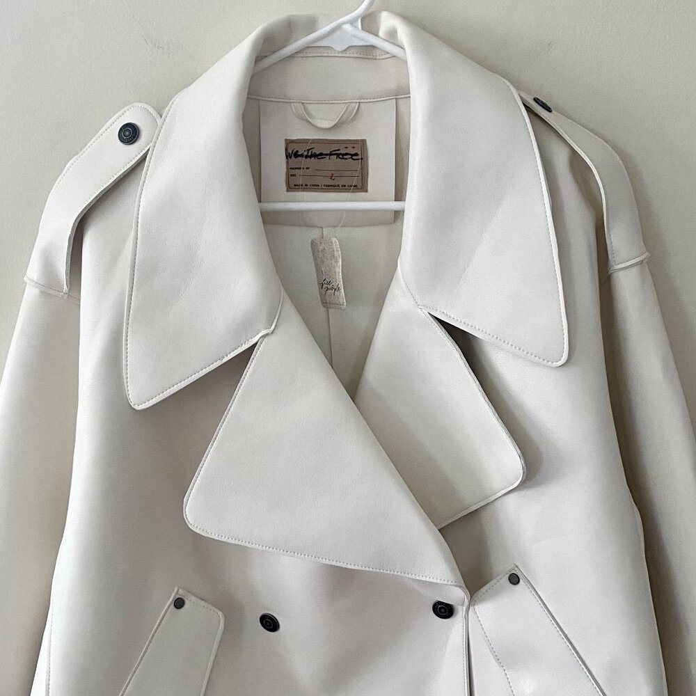 Free People Alexis Vegan Leather Jacket NWT - Picture 7 of 9